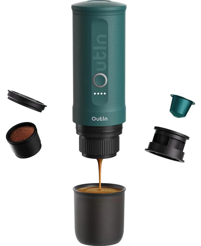 Outin OTEM-01 Tragbare Espressomaschine Türkis