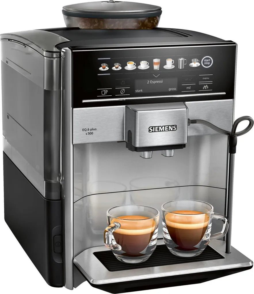 Siemens EQ6 Plus S500 Kaffeevollautomat Schwarz Silber