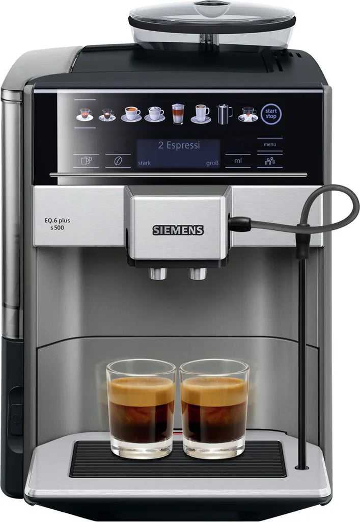 Siemens EQ6 Plus S500 Kaffeevollautomat Schwarz Silber
